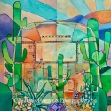 Airstream Abstract Saguaro print